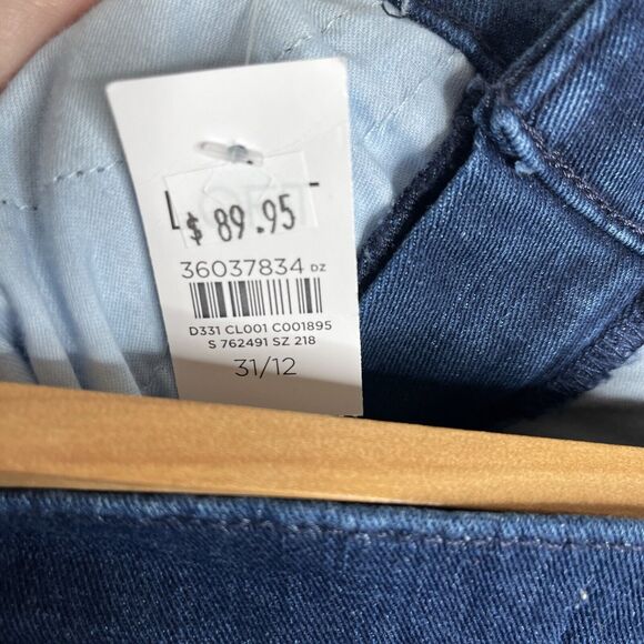 LOFT The Slim Flare Leg Jeans Womens 12/31 High Rise Bell Bottom 70s Retro - Picture 6 of 8